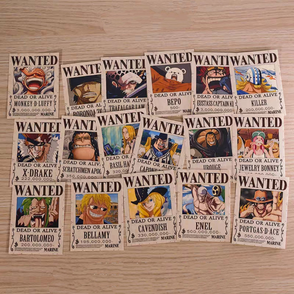 2026 Latest Updated Parchment Wanted Poster,Bounty Poster Total 264 Pieces