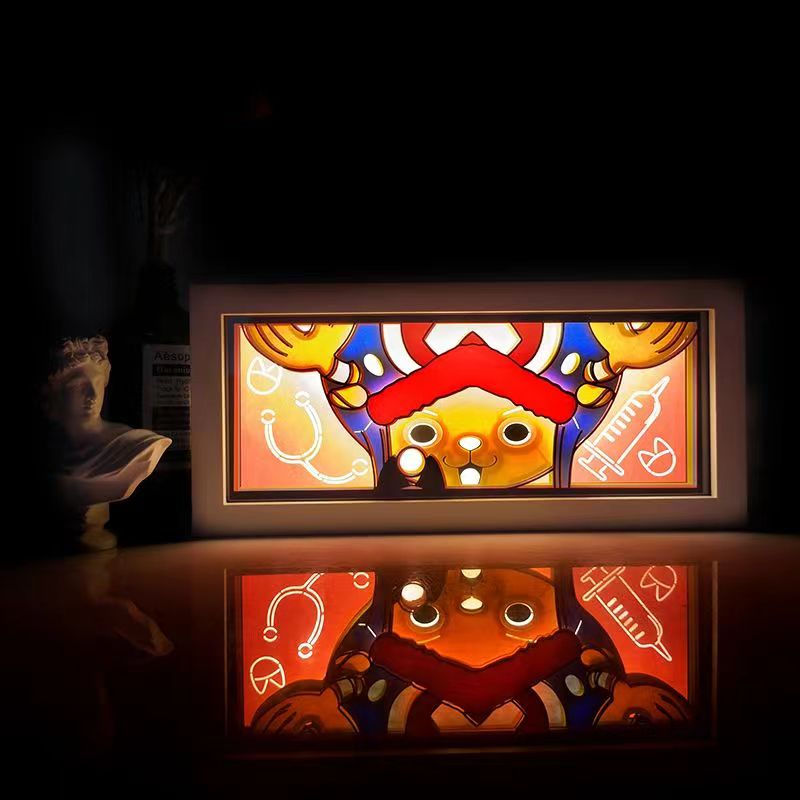 Rechargeable Paper Art OP Characters Light Box