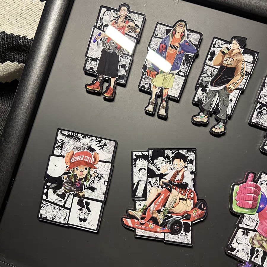 Hand Drawn Fashion Characters Refrigerator Magnet