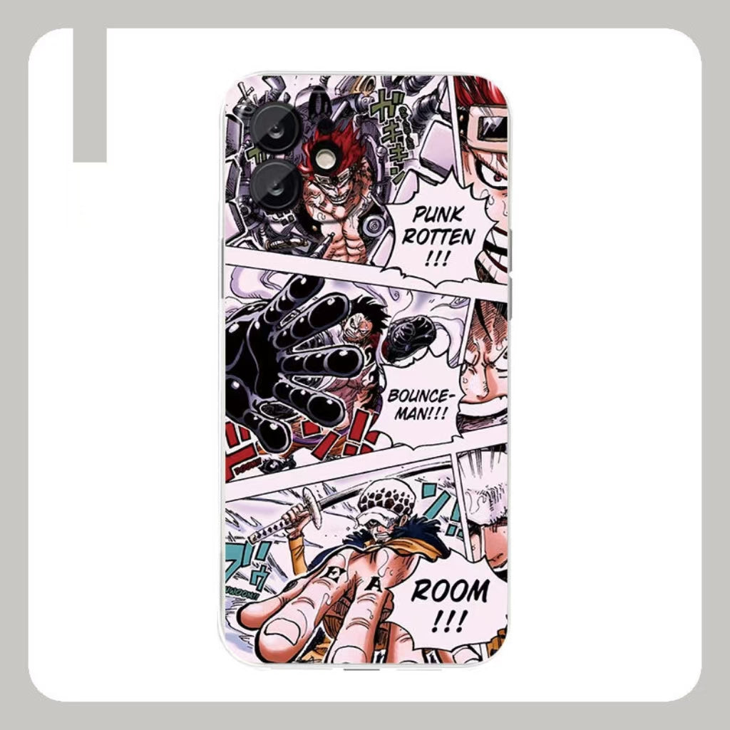 Three Captains Luffy Law Kid iPhone Case