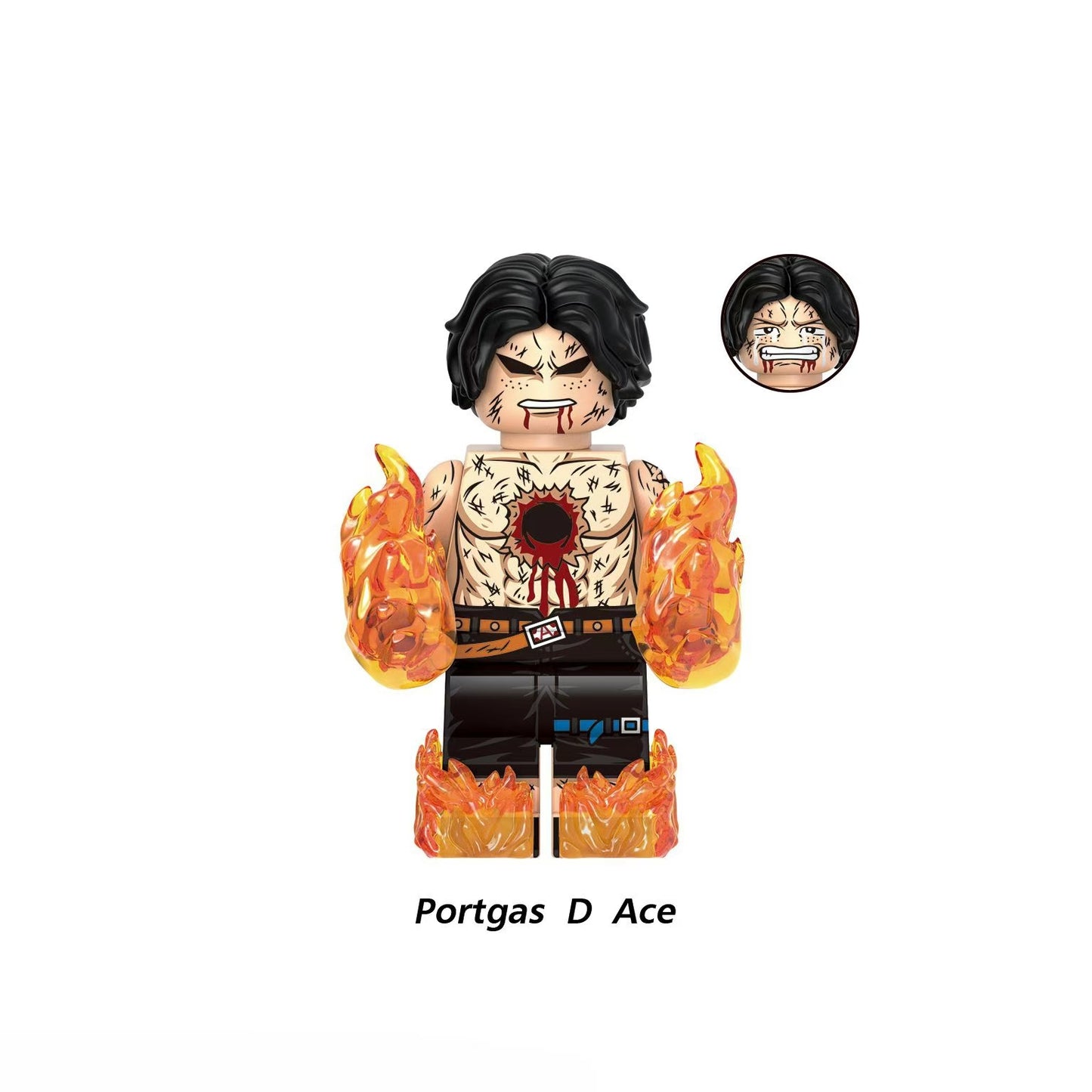 New edition,Wano Law,Ace,Building Block Mini Figure