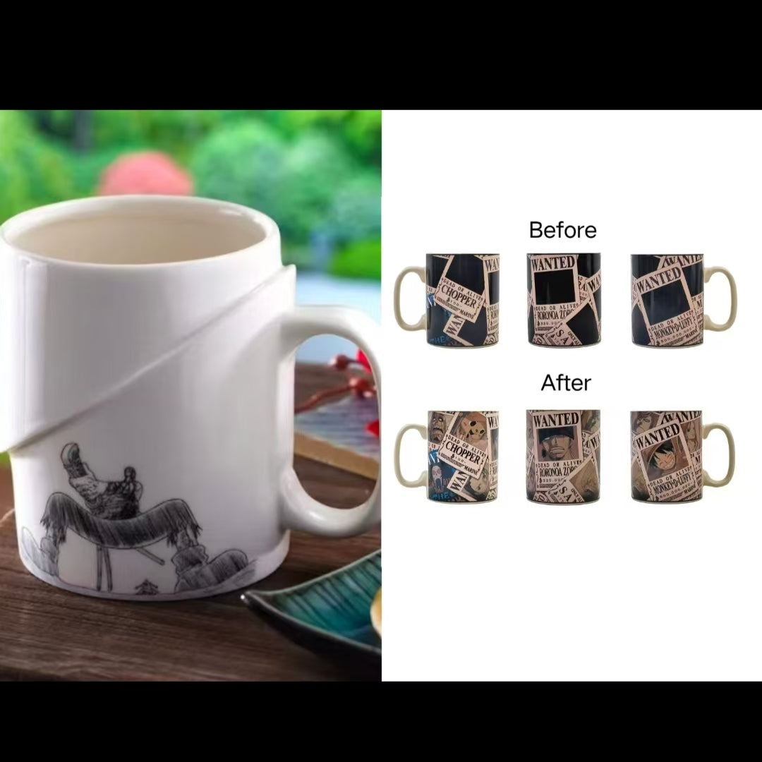 Straw Hat Crew Wanted Poster Color Change Mug
