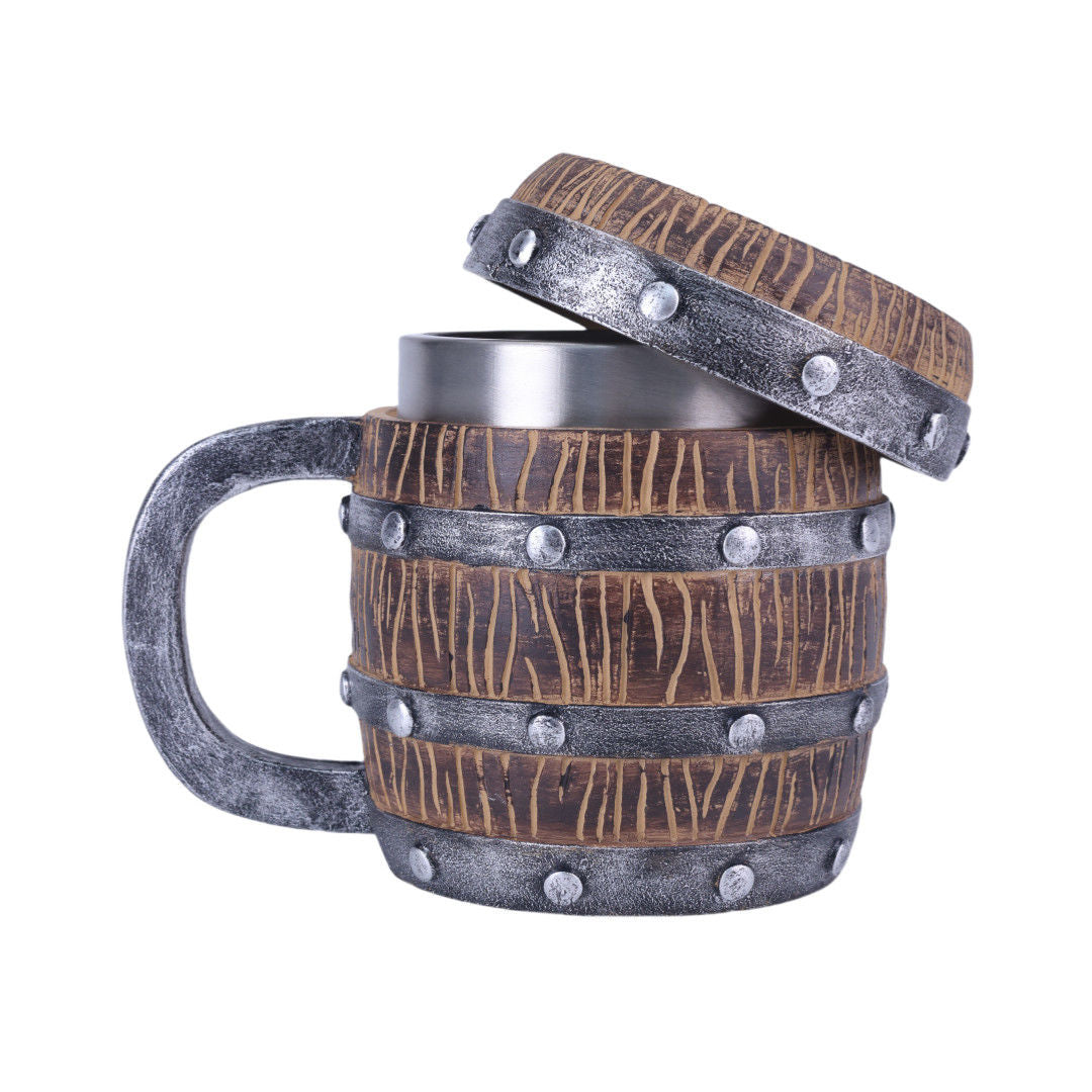 Wooden Barrel Mug