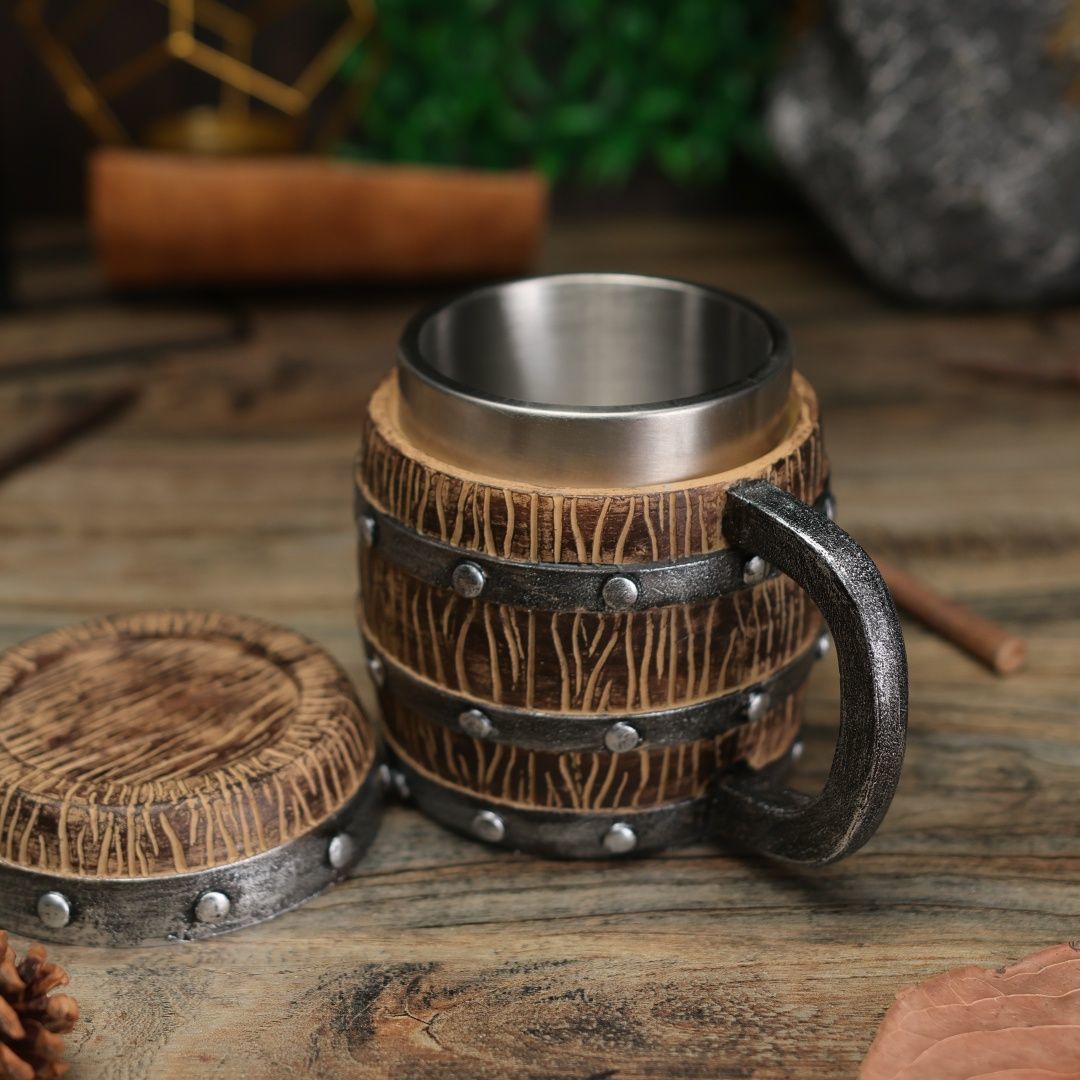 Wooden Barrel Mug
