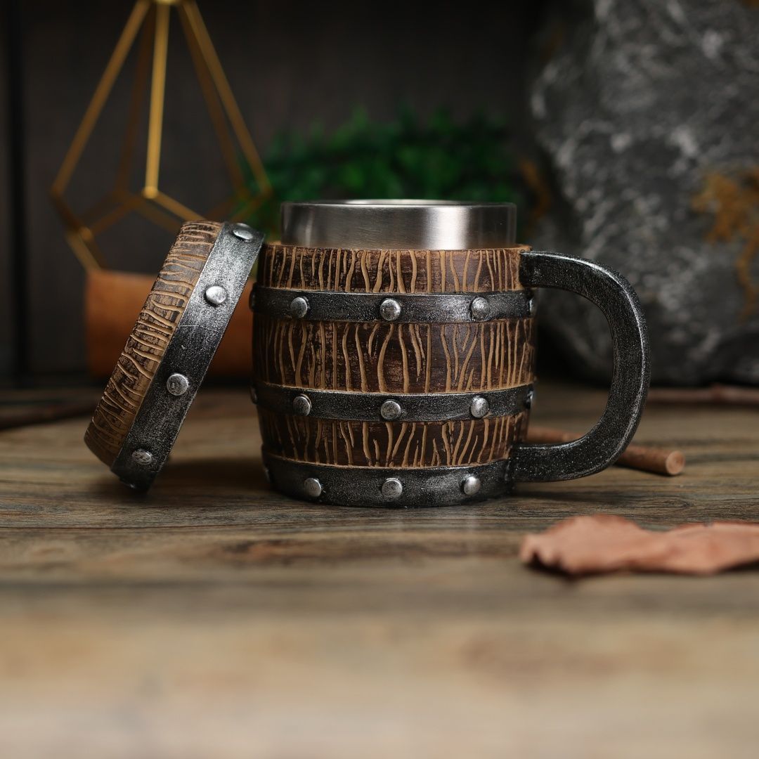 Wooden Barrel Mug