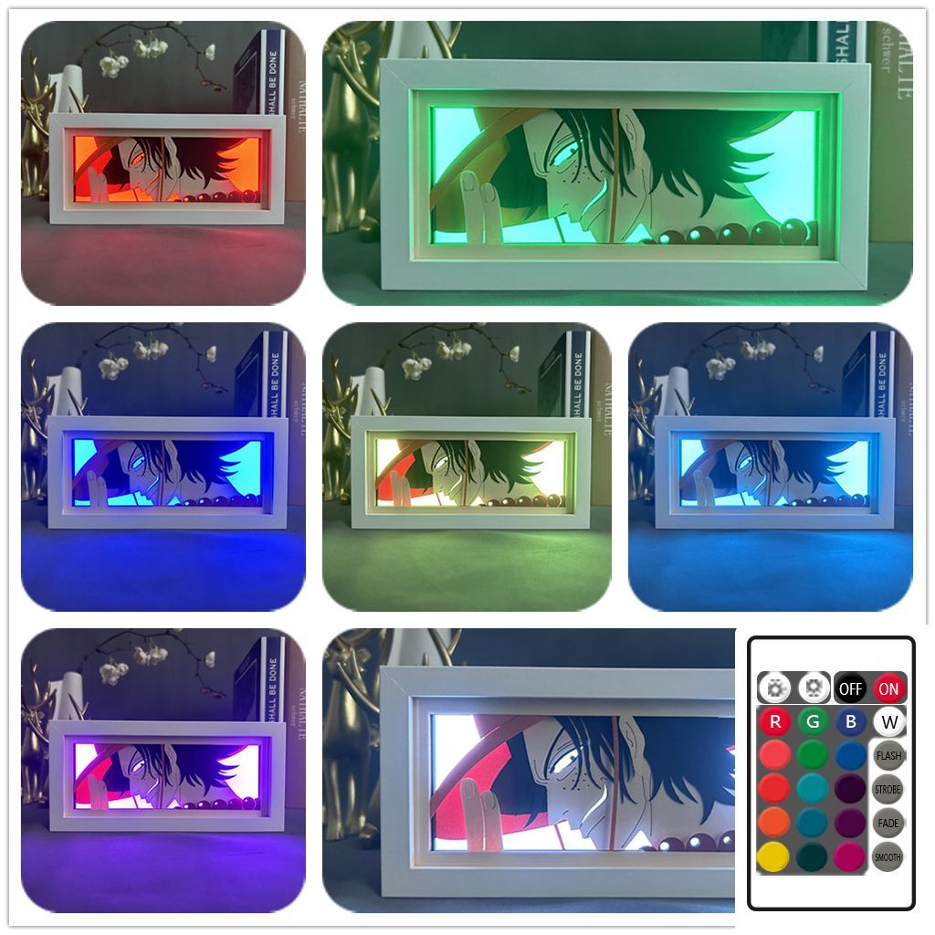 Rechargeable Paper Art OP Characters Light Box