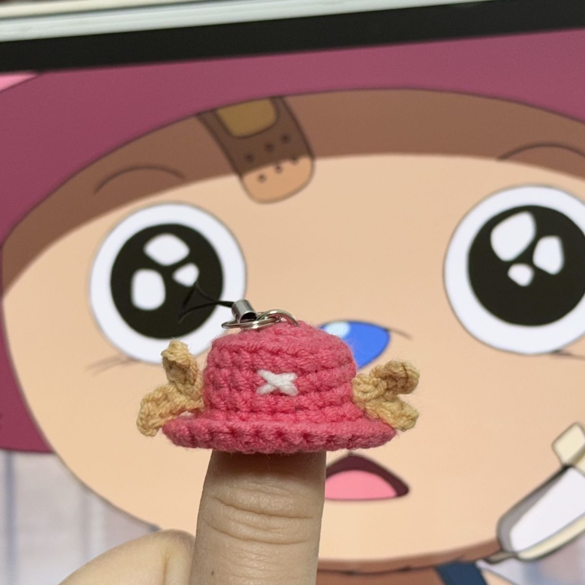 Ace/Sabo/Luffy/Chopper Handmade knitted hats Pendant