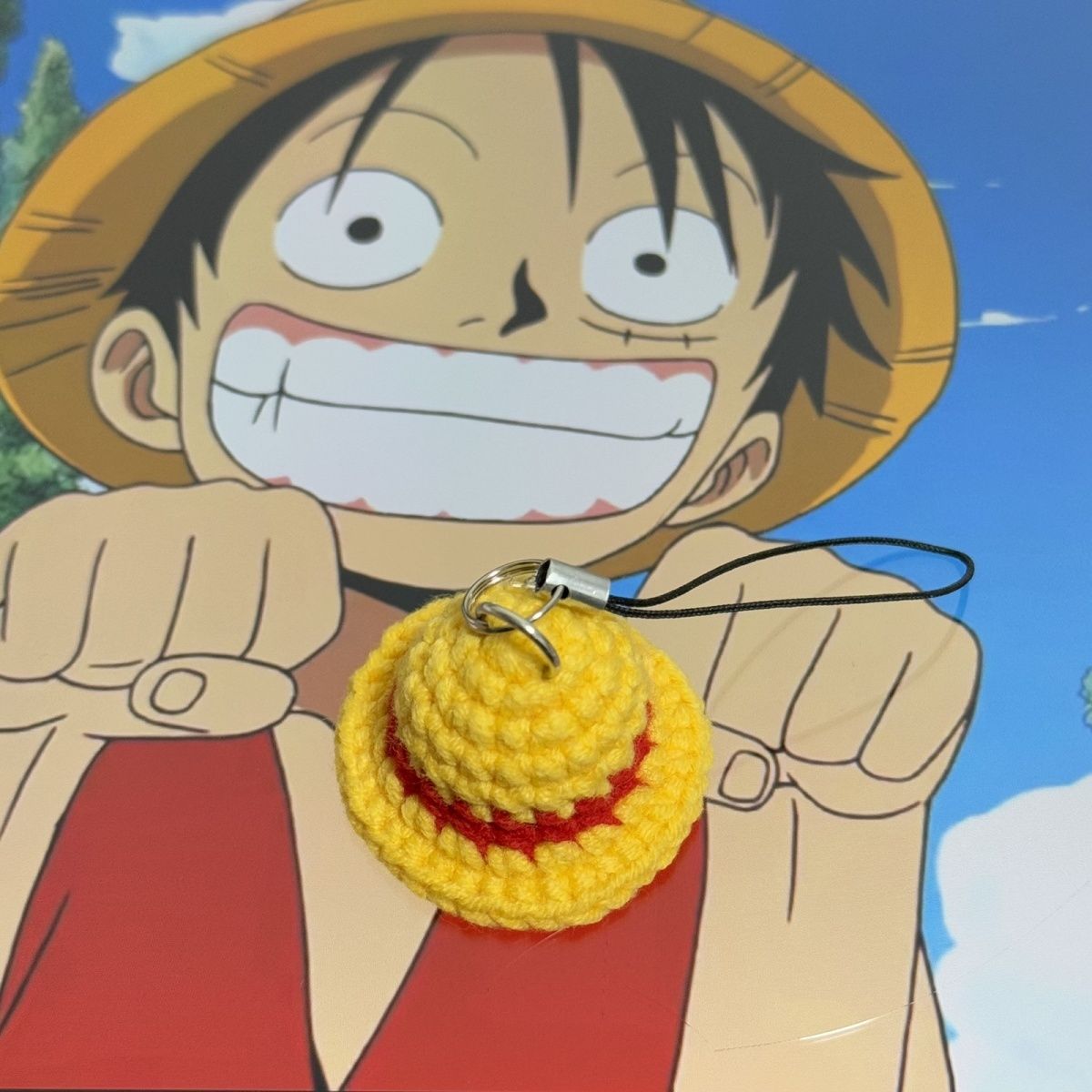 Ace/Sabo/Luffy/Chopper Handmade knitted hats Pendant