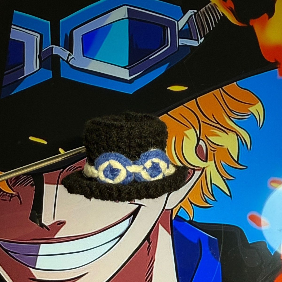 Ace/Sabo/Luffy/Chopper Handmade knitted hats Pendant