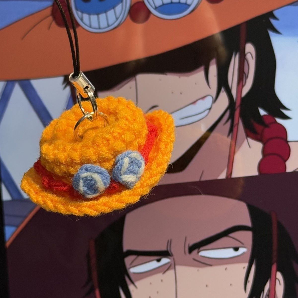 Ace/Sabo/Luffy/Chopper Handmade knitted hats Pendant