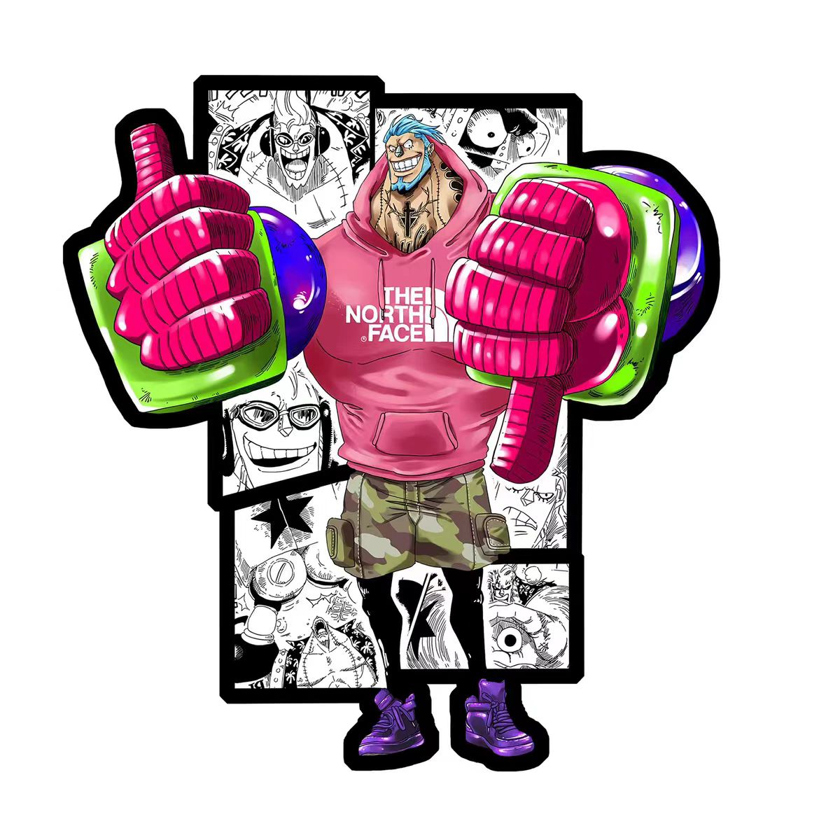 Hand Drawn Fashion Characters Refrigerator Magnet