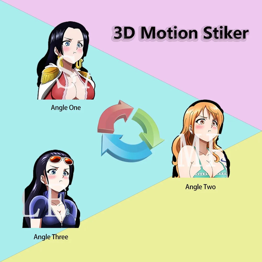 Nami,Robin&Hancock,3D Motion sticker, 3 varieties Of morphologic