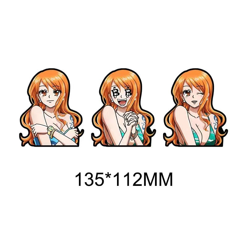 Nami,Robin&Hancock,3D Motion sticker, 3 varieties Of morphologic