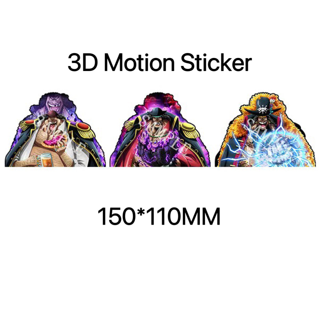 Blackbeard Marshall D. Teach 3D Motion sticker, 3 varieties Of morphologic