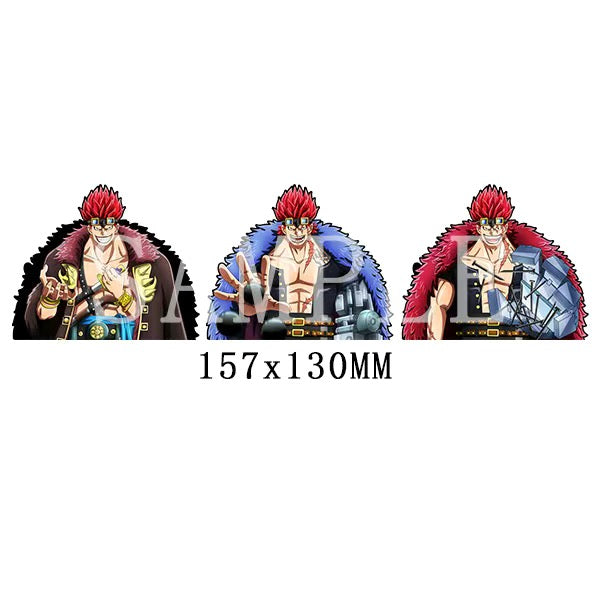 Kid,Luffy,Law,three captains 3D Motion sticker, 3 varieties Of morphologic