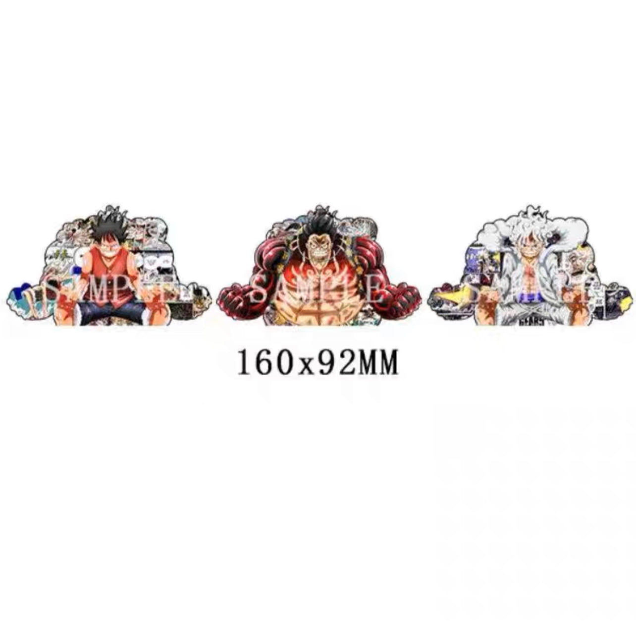 Nami's Punch 3D Motion sticker, 3 varieties Of morphologic