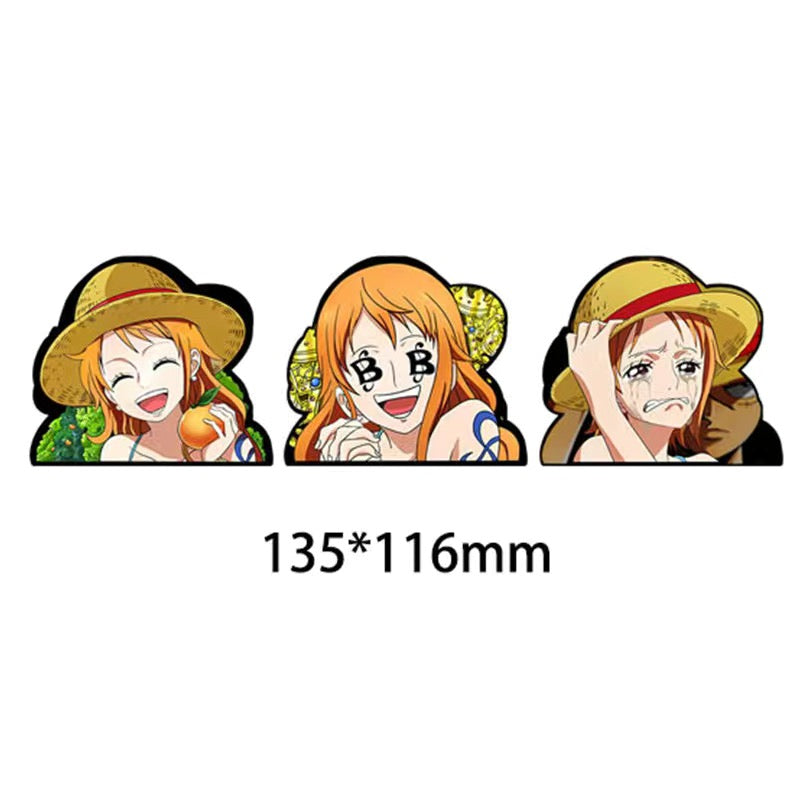 Nami's Punch 3D Motion sticker, 3 varieties Of morphologic