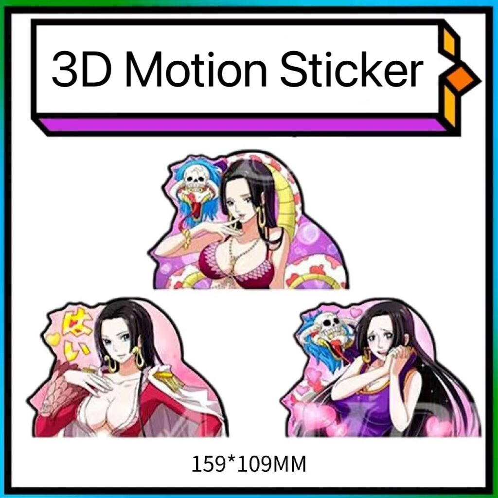 Boa Hancock 3D Motion sticker, 3 varieties Of morphologic