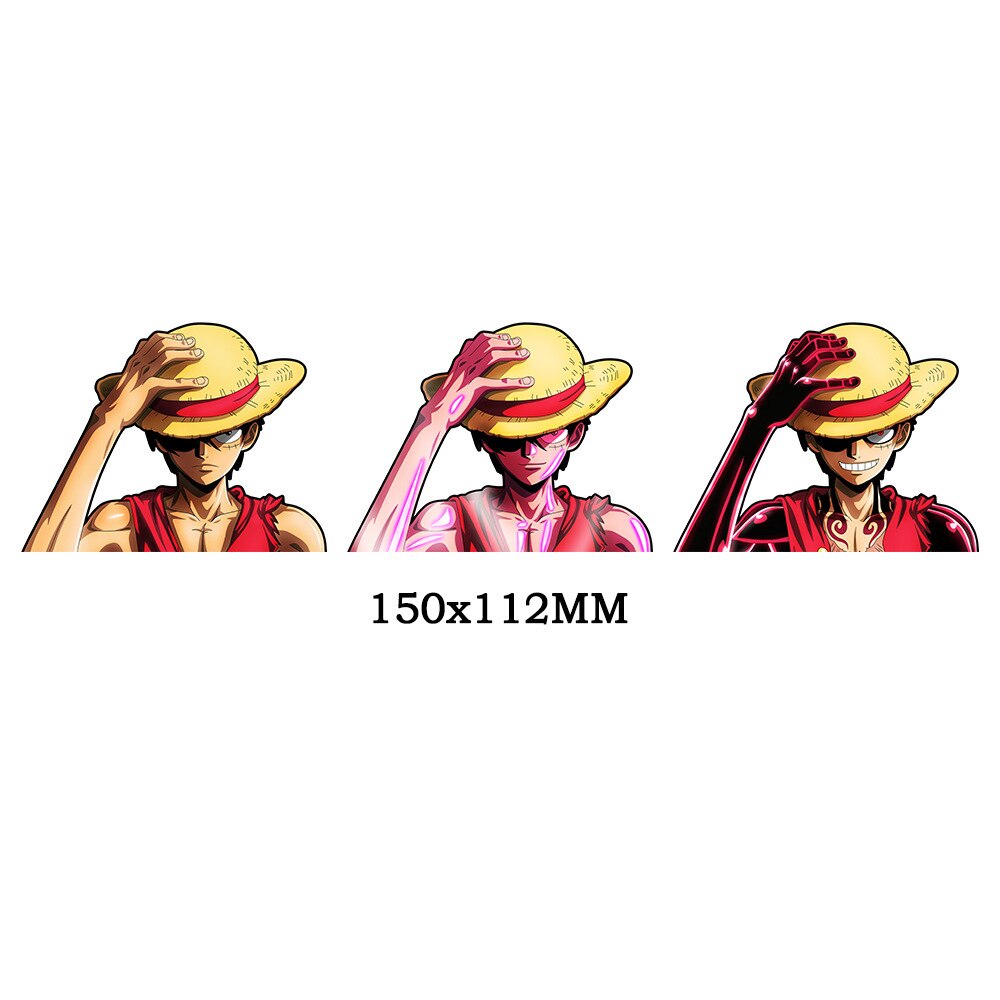 Luffy 3D Motion sticker, 3 varieties Of morphologic