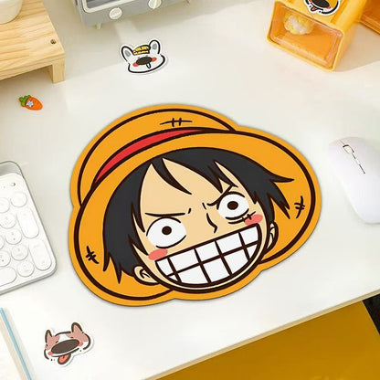 Cute Luffy Emoji Mouse Pad