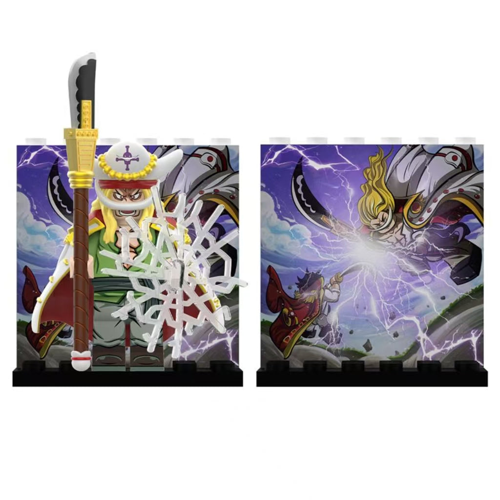 New edition,Young Whitebeard,Kuma,Shanks Building Block Mini Figure