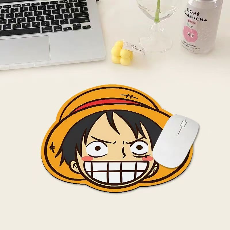 Cute Luffy Emoji Mouse Pad