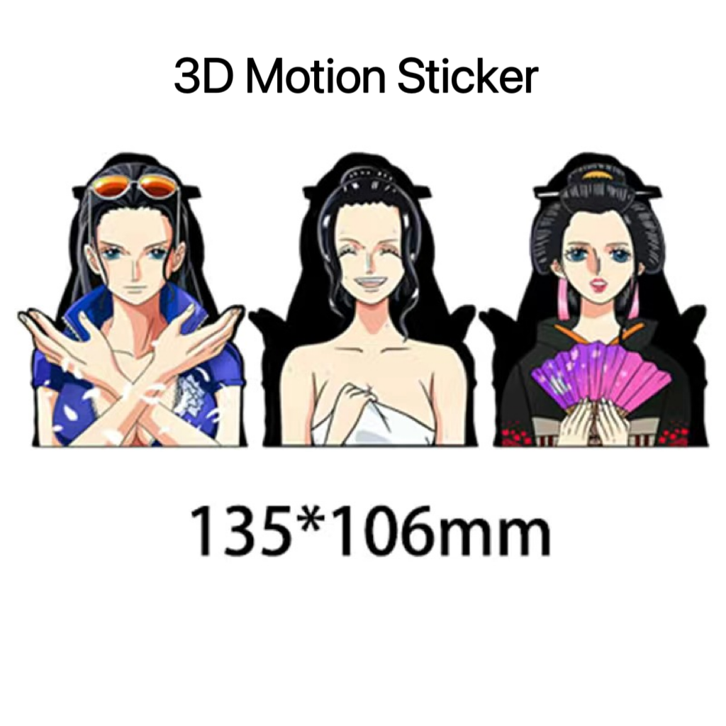 Nico Robin 3D Motion sticker, 3 varieties Of morphologic