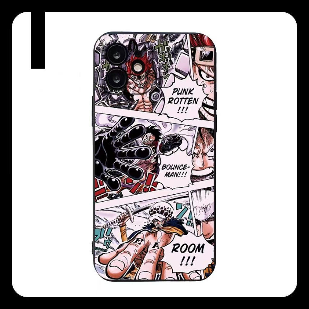 Three Captains Luffy Law Kid  iPhone Case