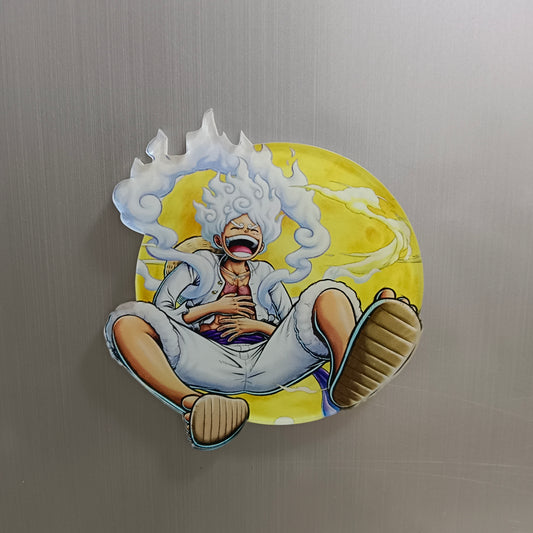 Laughing Nika Luffy Refrigerator Magnet