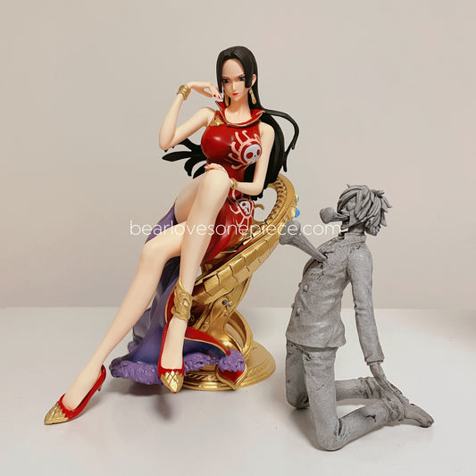 23cm Boa Hancock Throne Queen Figure