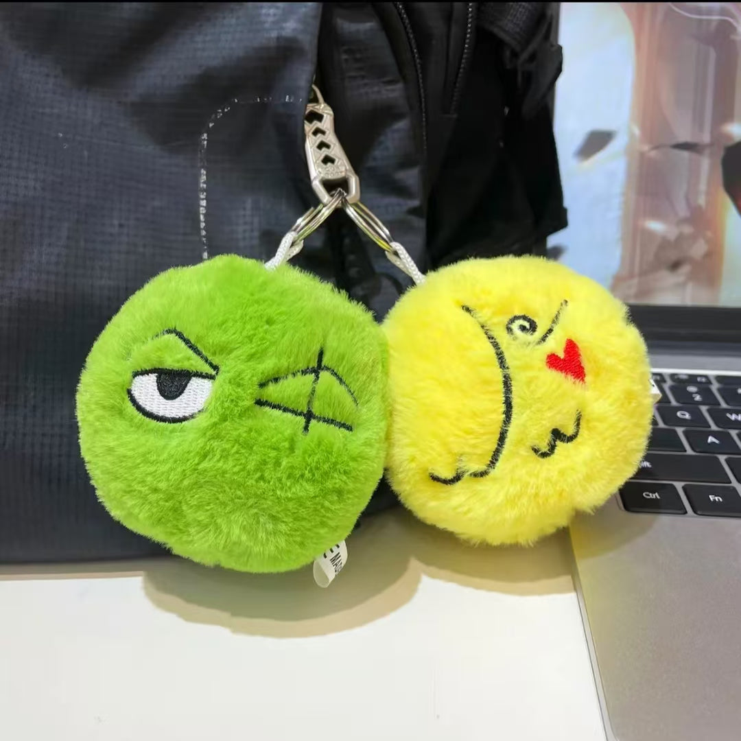 Curly Brows Talking Sanji Pendant Plush Toy Keychain