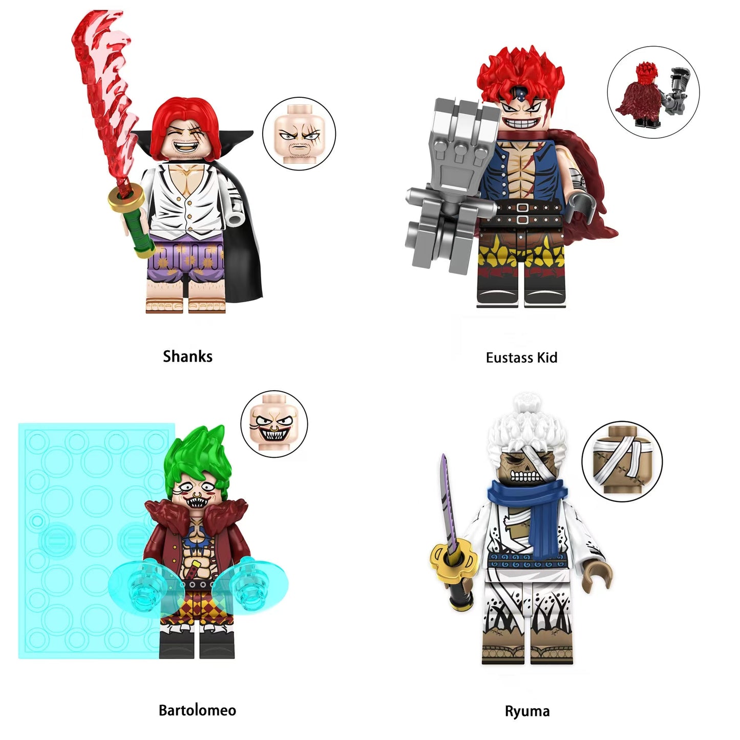 New edition,Bartolomeo,Kid,Ryuma Building Block Mini Figure