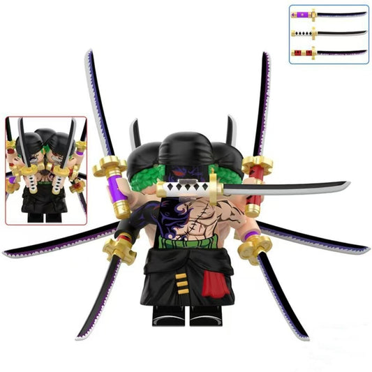 Nine Sword Style Zoro Building Block Mini Figure