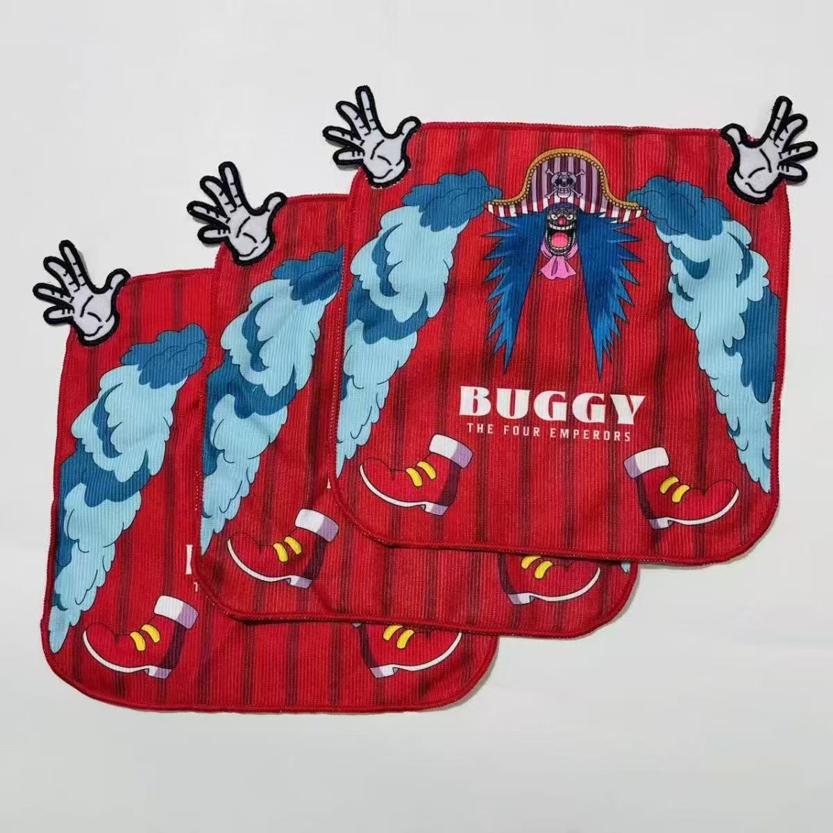 Yonko Buggy, Gear5 Luffy Embroidered Handkerchief Towel