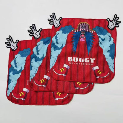 Yonko Buggy, Gear5 Luffy Embroidered Handkerchief Towel