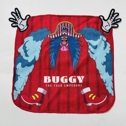 Yonko Buggy, Gear5 Luffy Embroidered Handkerchief Towel