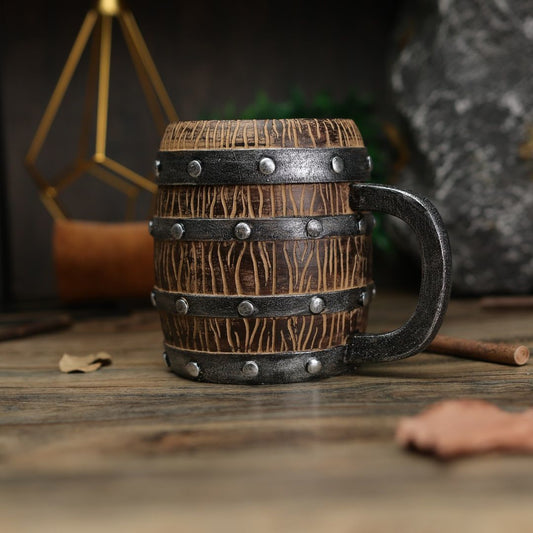 Wooden Barrel Mug
