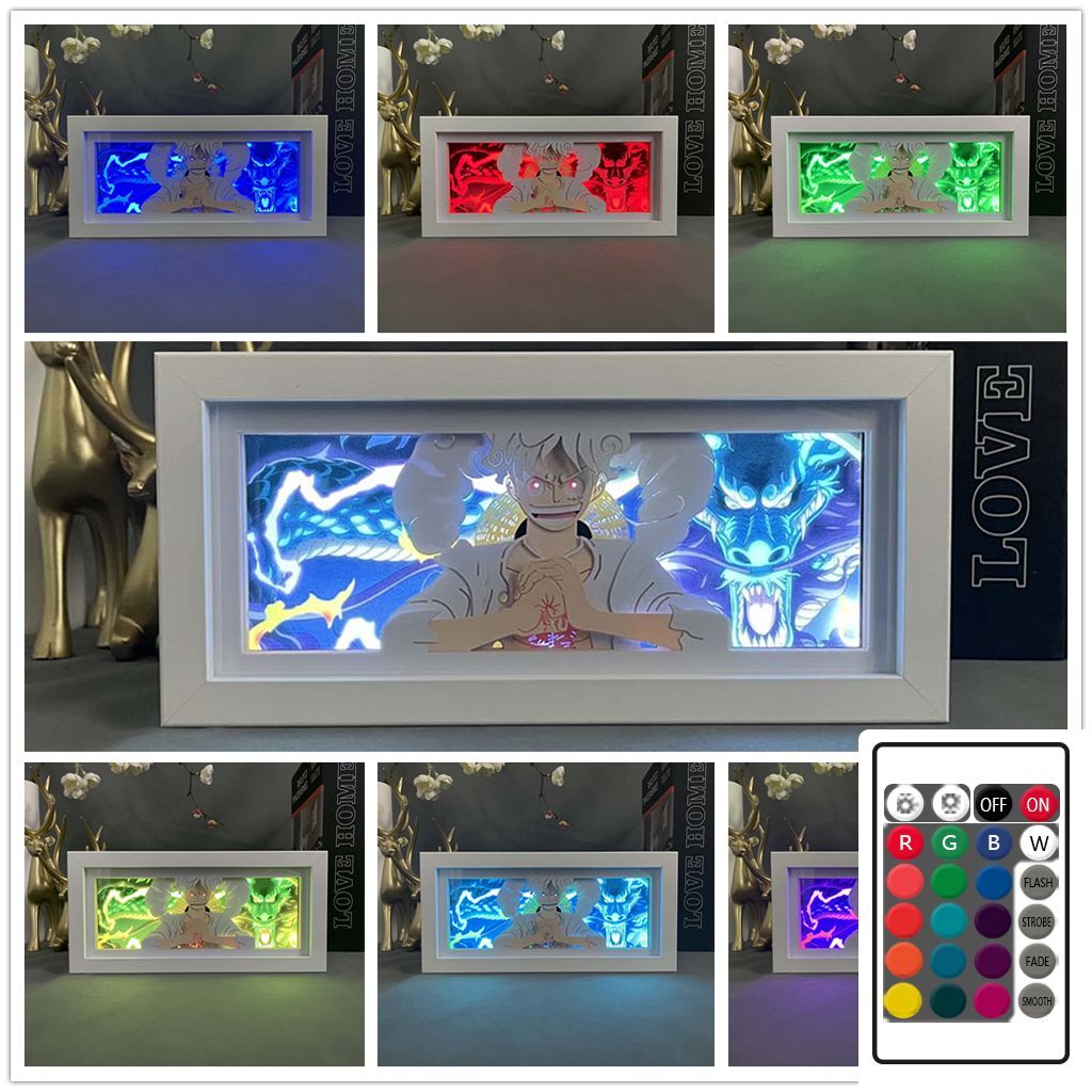 Rechargeable Paper Art OP Characters Light Box