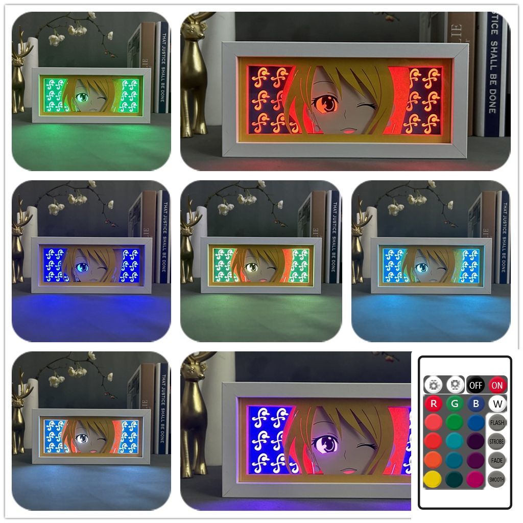 Rechargeable Paper Art OP Characters Light Box