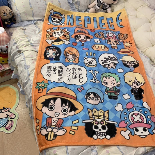 Cute Characters Flannel Blanket