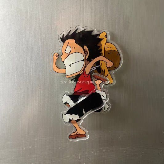 Running Luffy Refrigerator Magnet