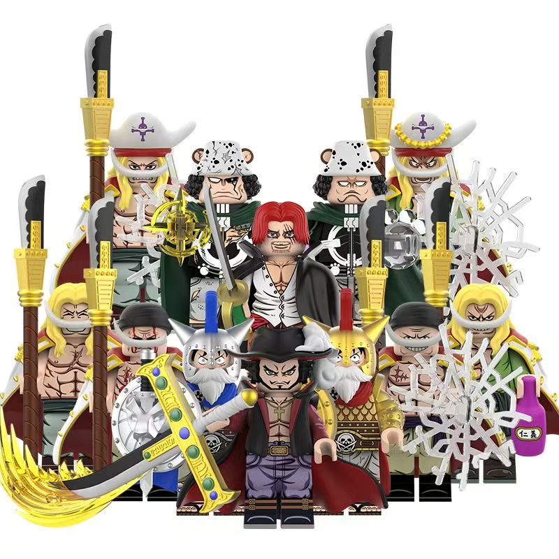 New edition,Young Whitebeard,Kuma,Shanks Building Block Mini Figure