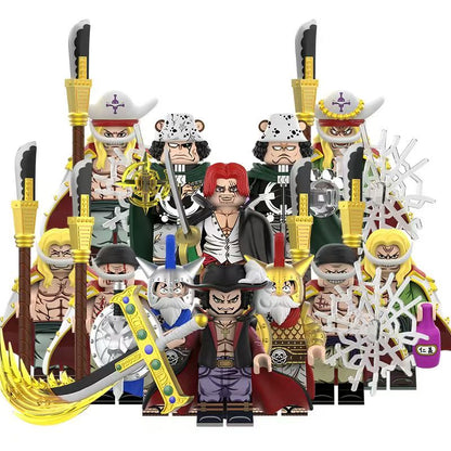 New edition,Young Whitebeard,Kuma,Shanks Building Block Mini Figure