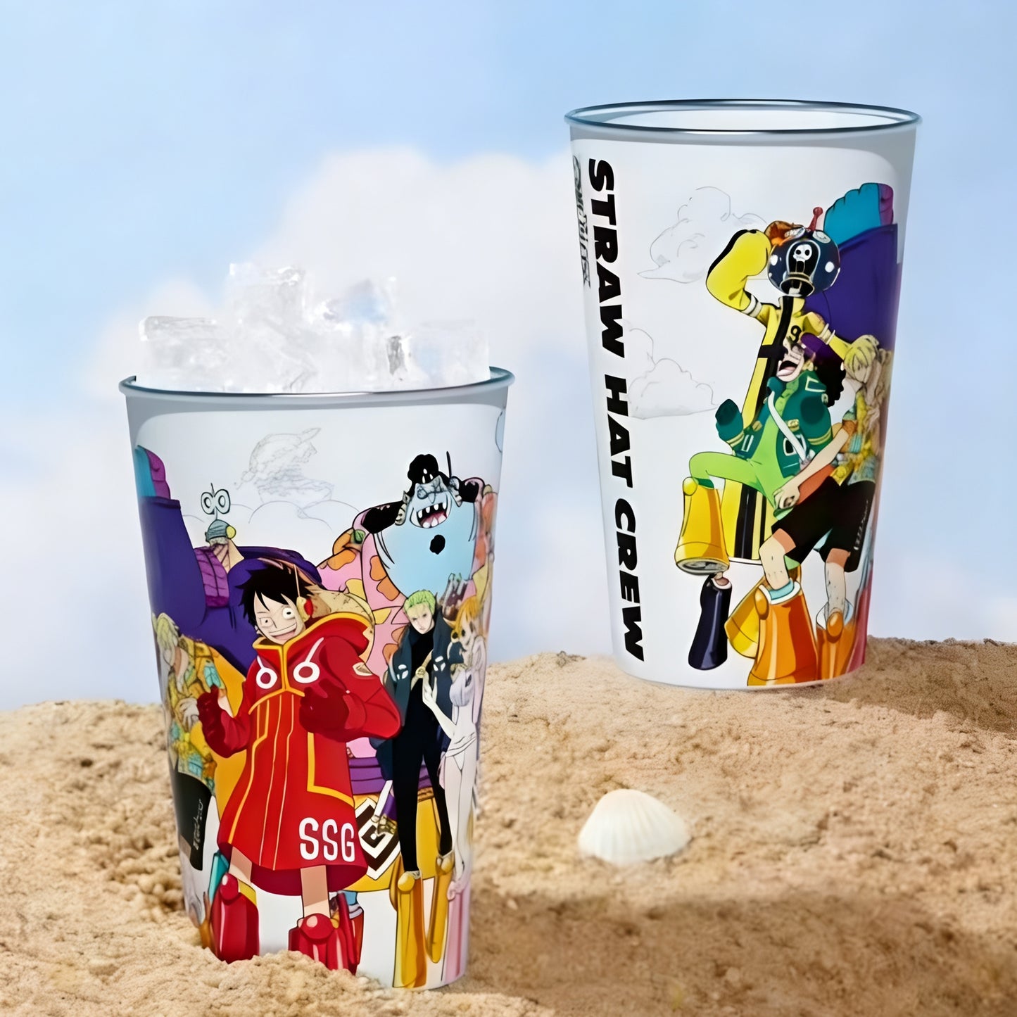 Limited Edition Egghead Strawhats Cold Sensitive Color Changing Cup