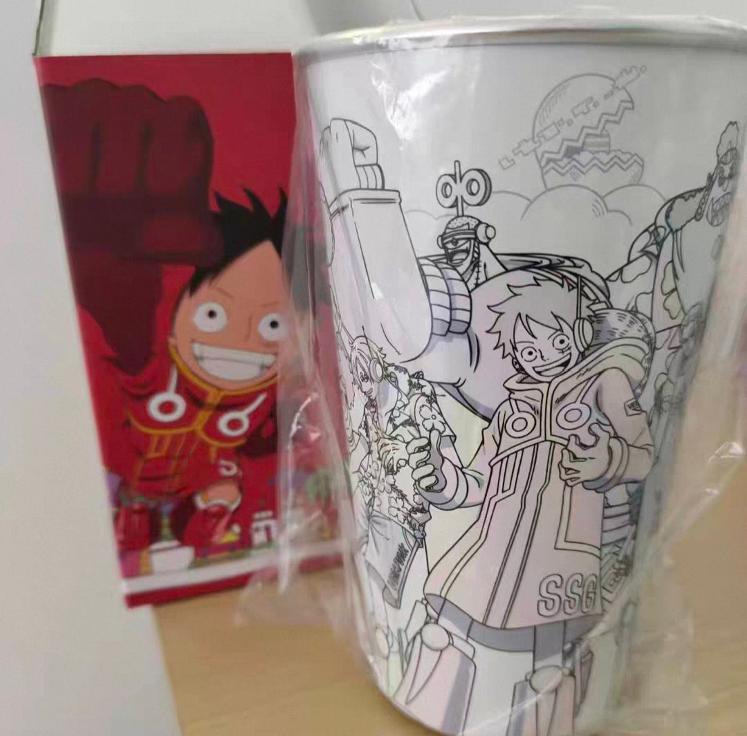 Limited Edition Egghead Strawhats Cold Sensitive Color Changing Cup