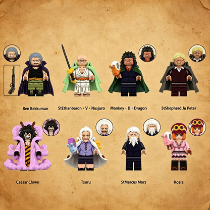 New edition,Five Elders,Koala,Caesar Building Block Mini Figure