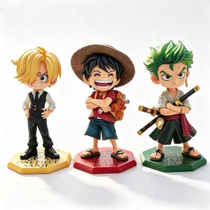 Chibi Monster Trio Luffy Zoro Sanji Figure