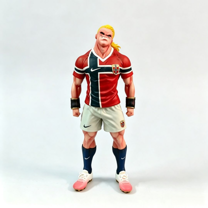 25cm Majin Buu Haaland Crossover Soccer Meme Figure