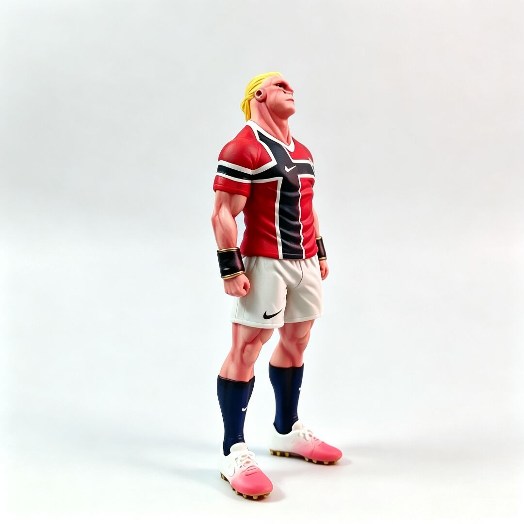 25cm Majin Buu Haaland Crossover Soccer Meme Figure