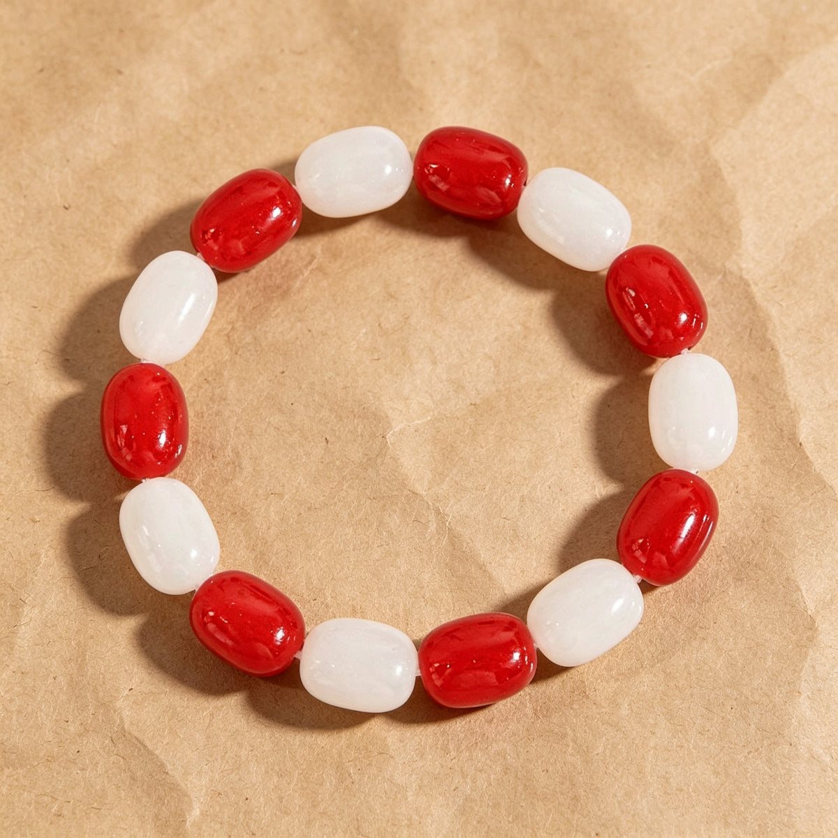 Fire Fist Ace Red & White Bracelet